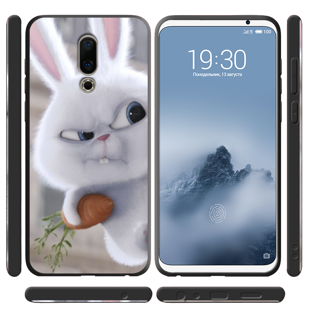 Чохол BoxFace Meizu 16 TH Rabbit Snowball Чорний силікон (35817-up1116-36103) - фото 2