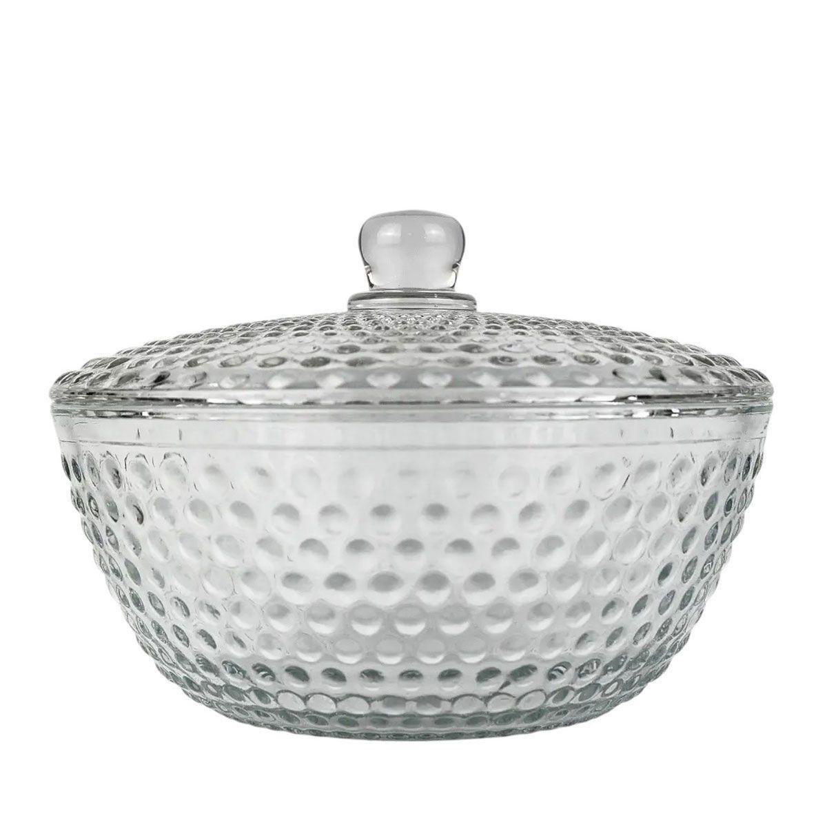 Ваза для фруктов стеклянная с крышкой 25 см (6014)