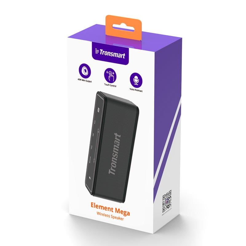 Портативна колонка Tronsmart Mega AUX 40 Вт TWS/NFC/DSP Black (13827332) - фото 2