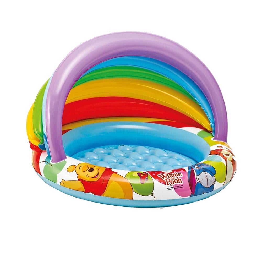 Бассейн детский надувной Intex 57424 Винни Пух с навесом 102х69 см