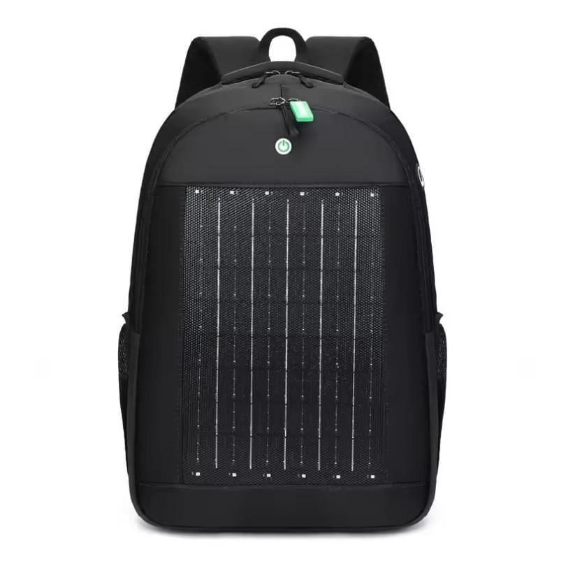 Рюкзак городской RIAS S24 USB со встроенной солнечной панелью 10W Black (3_06353)