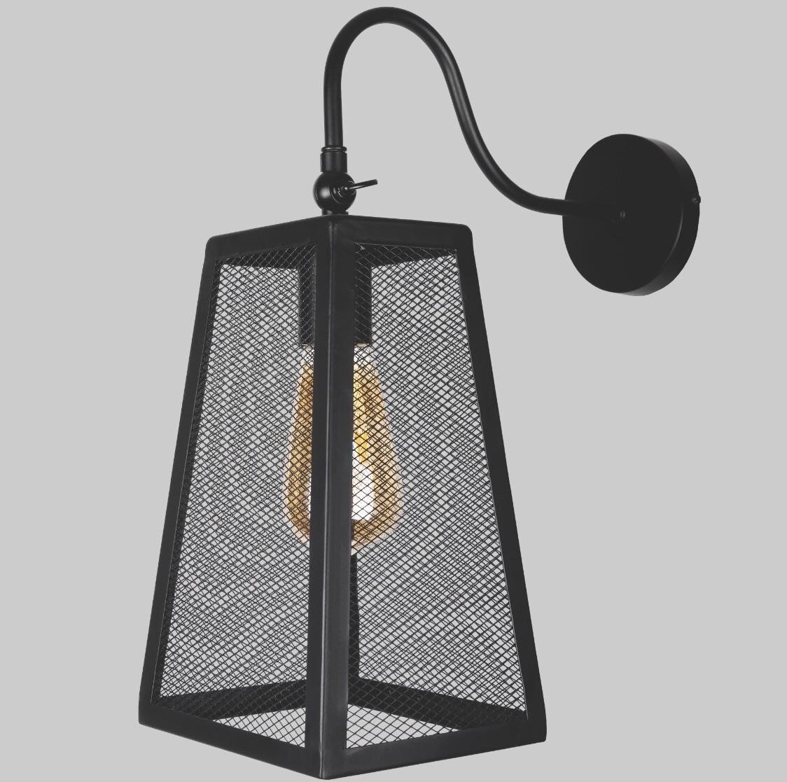 Бра на вигнутій ніжці Чорний (907-W019F3-1 BK) Бра на вигнутій ніжці Чорний (907-W019F3-1 BK)