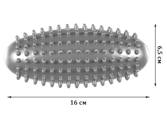 Массажный роллер EasyFit с шипами Серый (EF-11008-GY) - фото 2