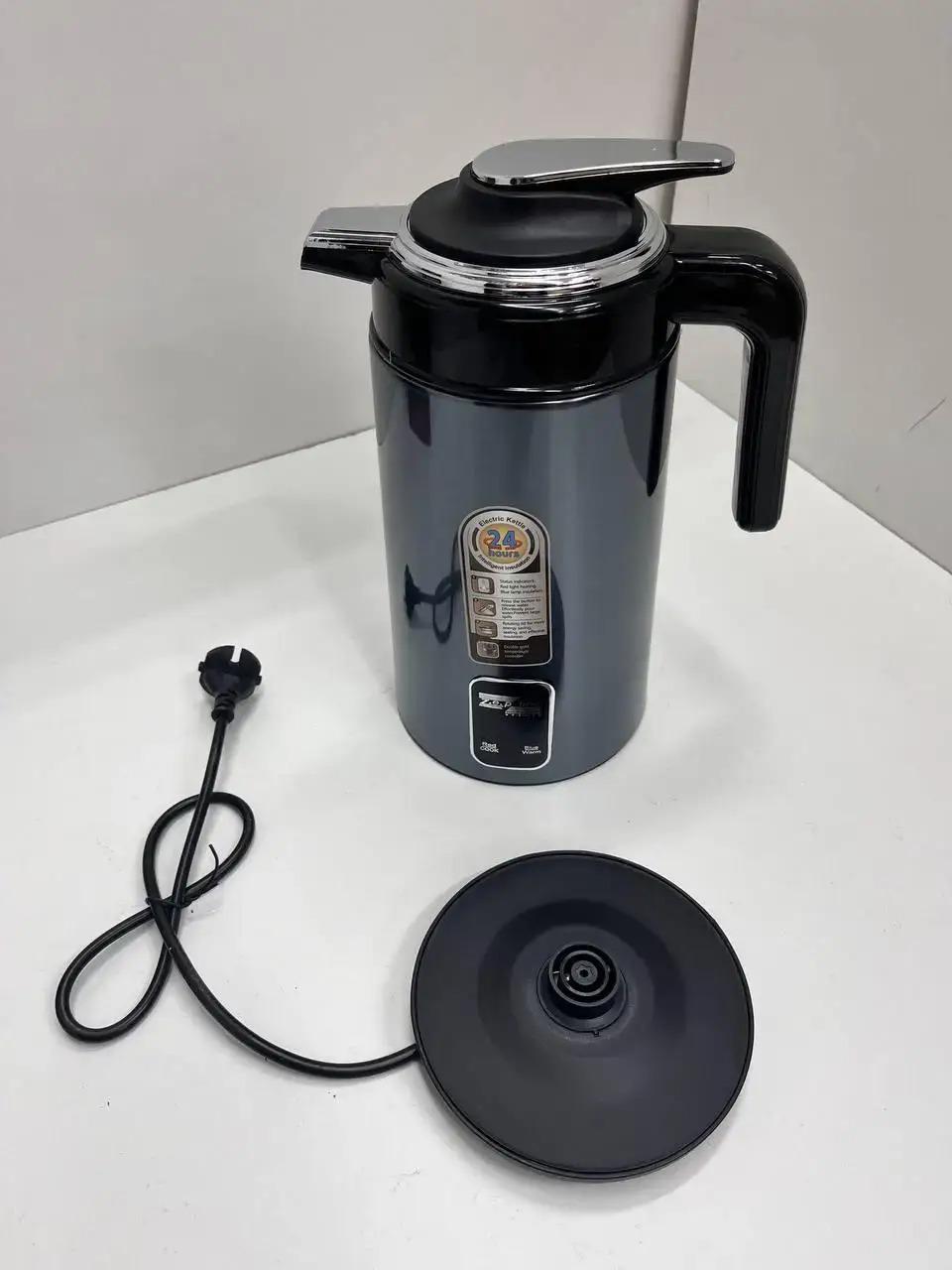 Термос электрический ZepLine ZP-106 2200 Вт с индикатором температуры из нержавеющей стали 1,5 л Blue - фото 4