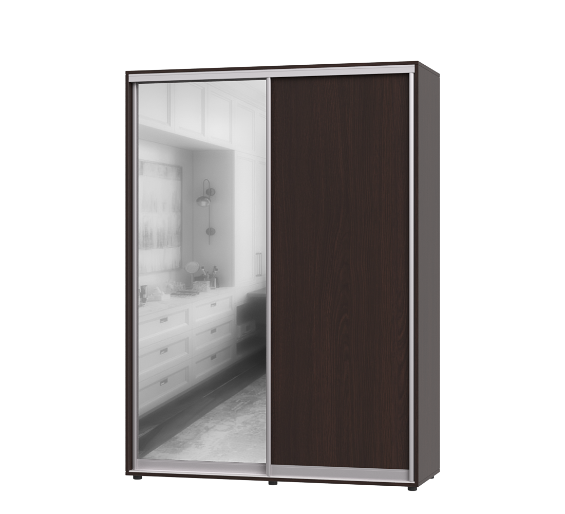 Шафа-купе з двома дверима Еверест ШК-02 170х60х220 см Венге Магія (07012) Шафа-купе з двома дверима Еверест ШК-02 170х60х220 см Венге Магія (07012)