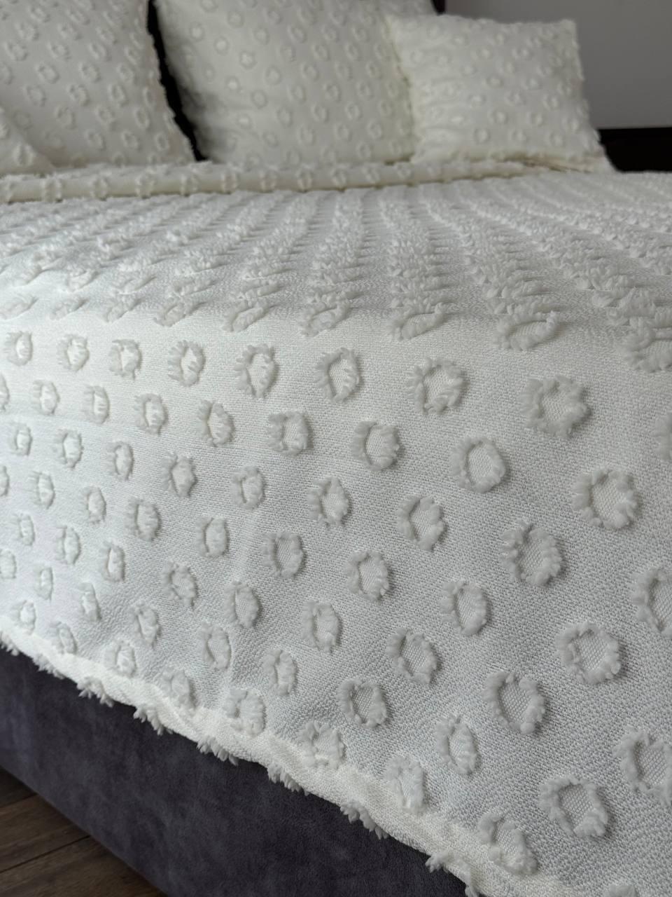 Покривало Інгрід 120x250 см Молочний (22899-2-120x250cm) - фото 8 Покривало Інгрід 120x250 см Молочний (22899-2-120x250cm) - фото 8