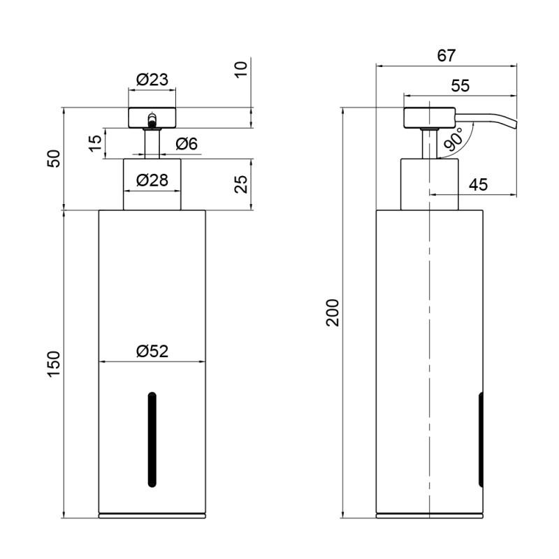 Дозатор для жидкого мыла Q-tap Liberty ANT 1152-1 (11503) - фото 2