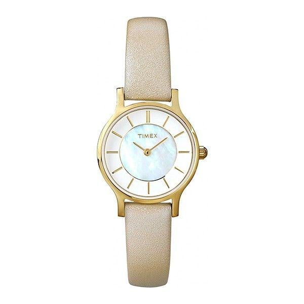 Наручний годинник жіночий Timex Style Premium кварцевий Gold (Tx2p313)