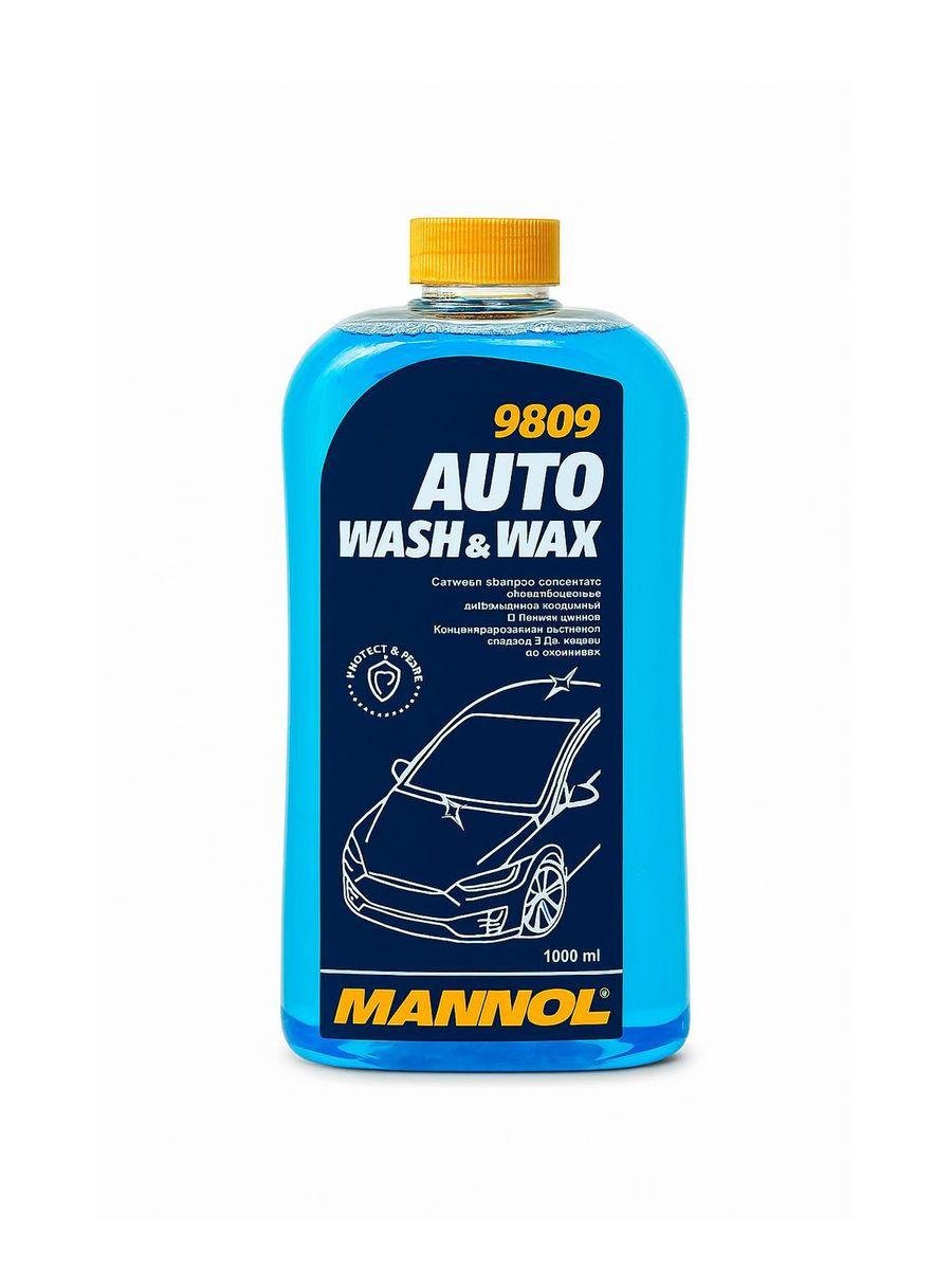 Автомобильный шампунь с воском Mannol 9809 AUTO WASH&WAX концентрат для ручной мойки 1 л (1137353766)