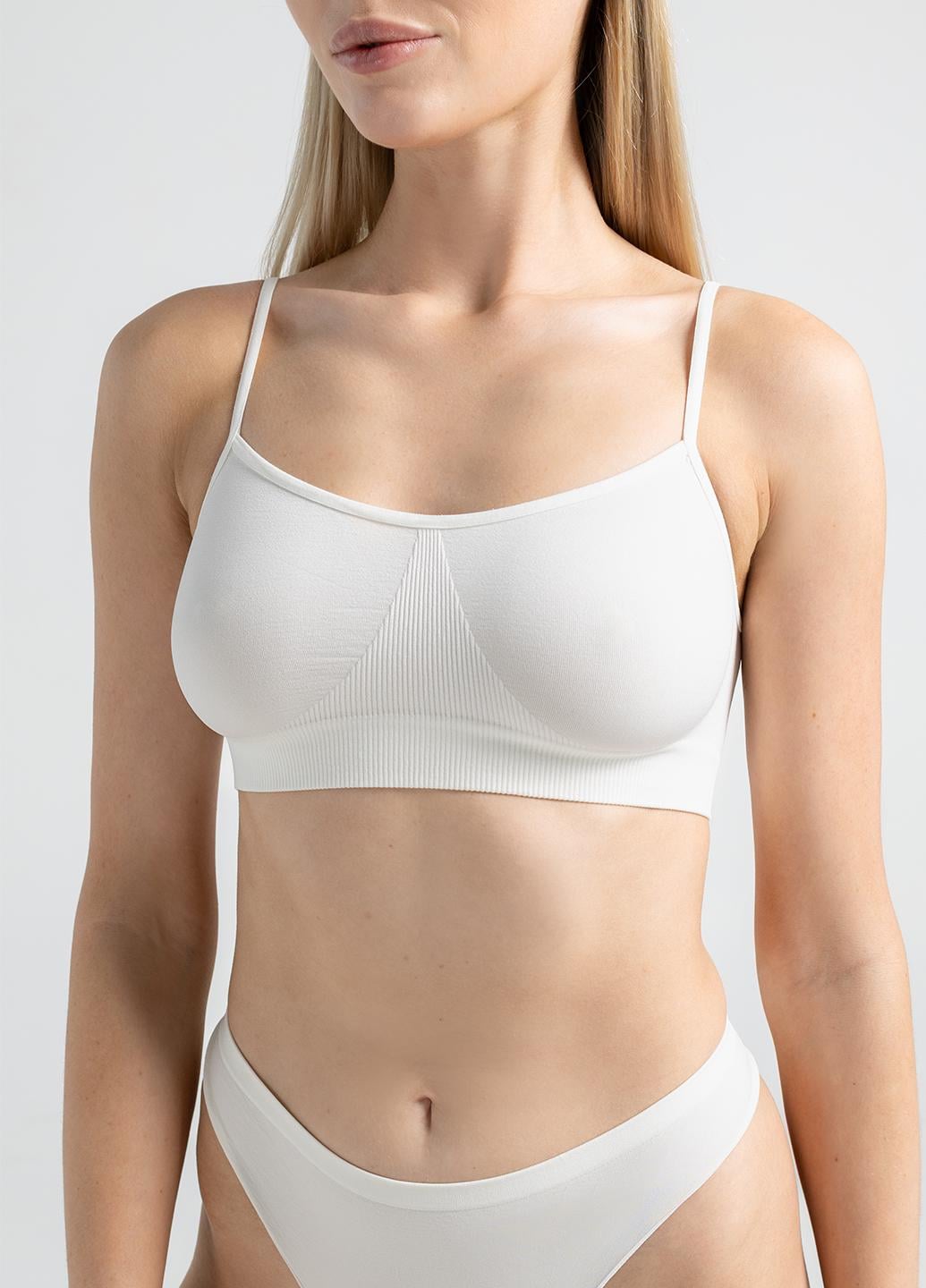 Топ безшовний Giulia CAMI TOP на тонких бретелях L/XL White/Cloud dancer (36086141)