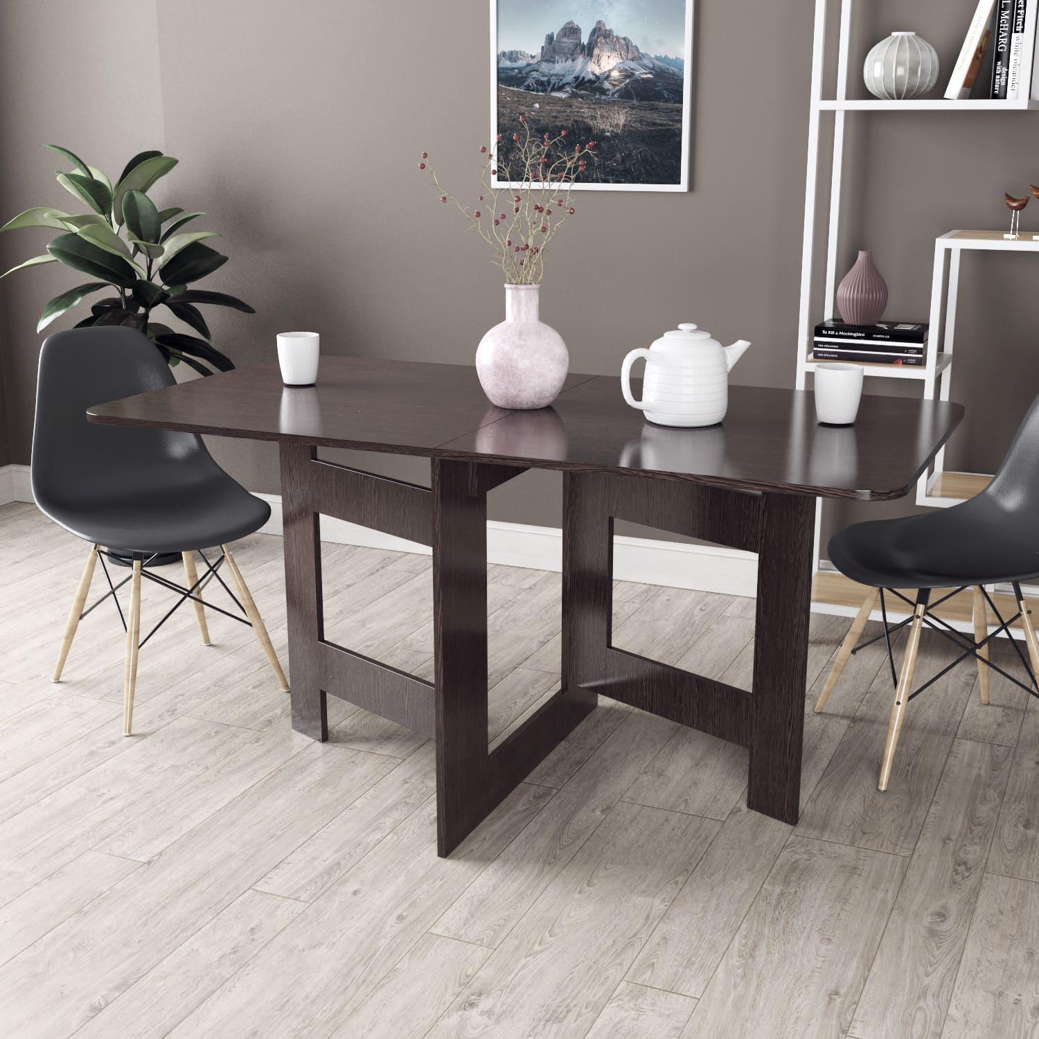 Обеденный стол-трансформер Slim Bag 770x750x100 мм Венге (GATB23050000000) - фото 4 Обеденный стол-трансформер Slim Bag 770x750x100 мм Венге (GATB23050000000) - фото 4