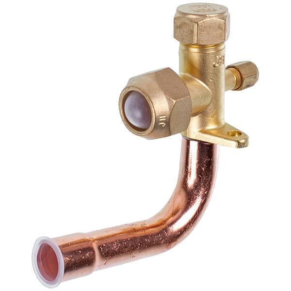 Кран сервисный угловой 3/4" 90° для кондиционера (00000042927)