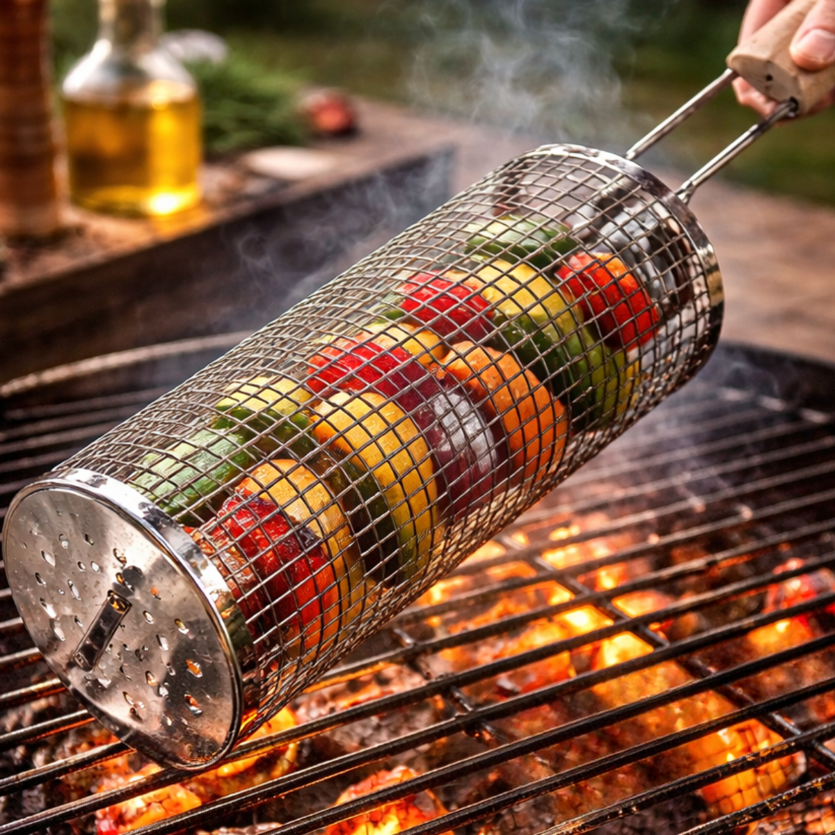 Сітка для запікання на грилі з нержавіючої сталі 30х11 см (BBQ-5634) - фото 2 Сітка для запікання на грилі з нержавіючої сталі 30х11 см (BBQ-5634) - фото 2