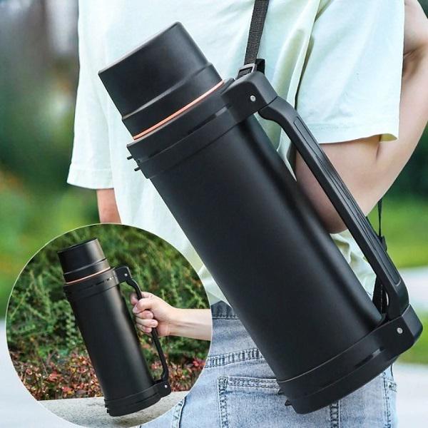 Термос вакуумный SSB-A250 с ручкой нержавеющая сталь 2,5 л (16499) - фото 4 Термос вакуумный SSB-A250 с ручкой нержавеющая сталь 2,5 л (16499) - фото 4