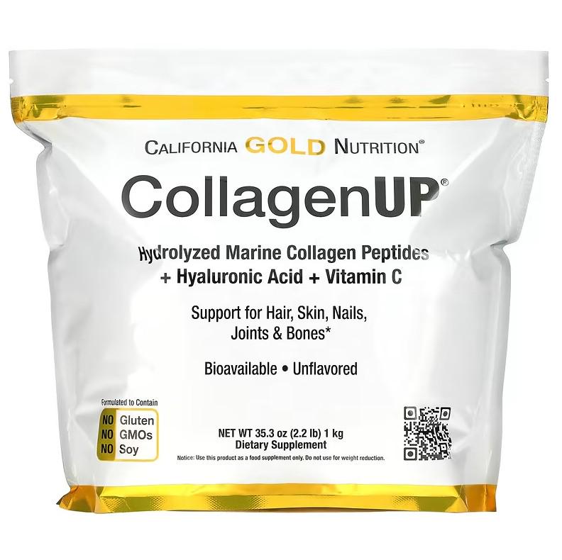 Колаген California Gold Nutrition CollagenUP Marine Hydrolyzed Collagen/Hyaluronic Acid/Vitamin C 1 кг (CGN-02101)