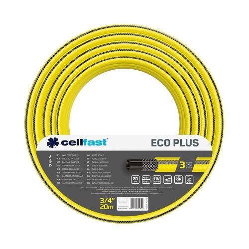 Шланг садовий для поливу Cellfast ECO PLUS 3/4" 3 шари 20 бар 20 м (12-170)