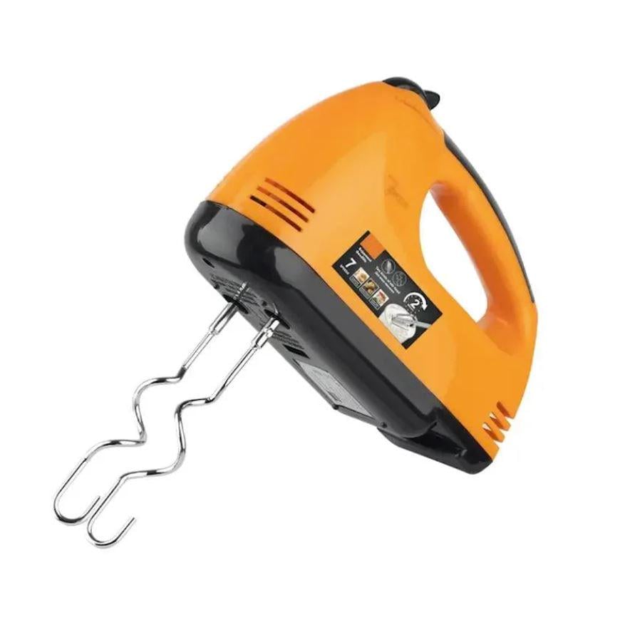 Міксер ручний Domotec R6633B з 2 змінними насадками 7 швидкостей 260W Помаранчевий (33348837)