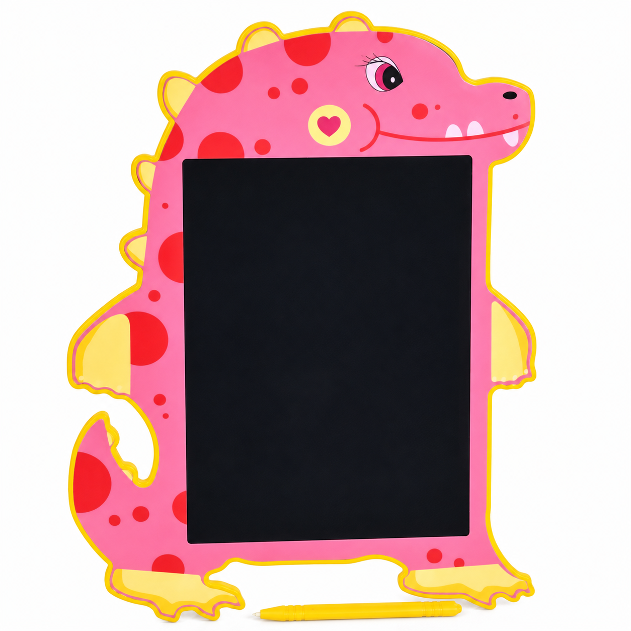 Детский LCD-планшет Динозавр 8,5″ цветной Розовый (2750)