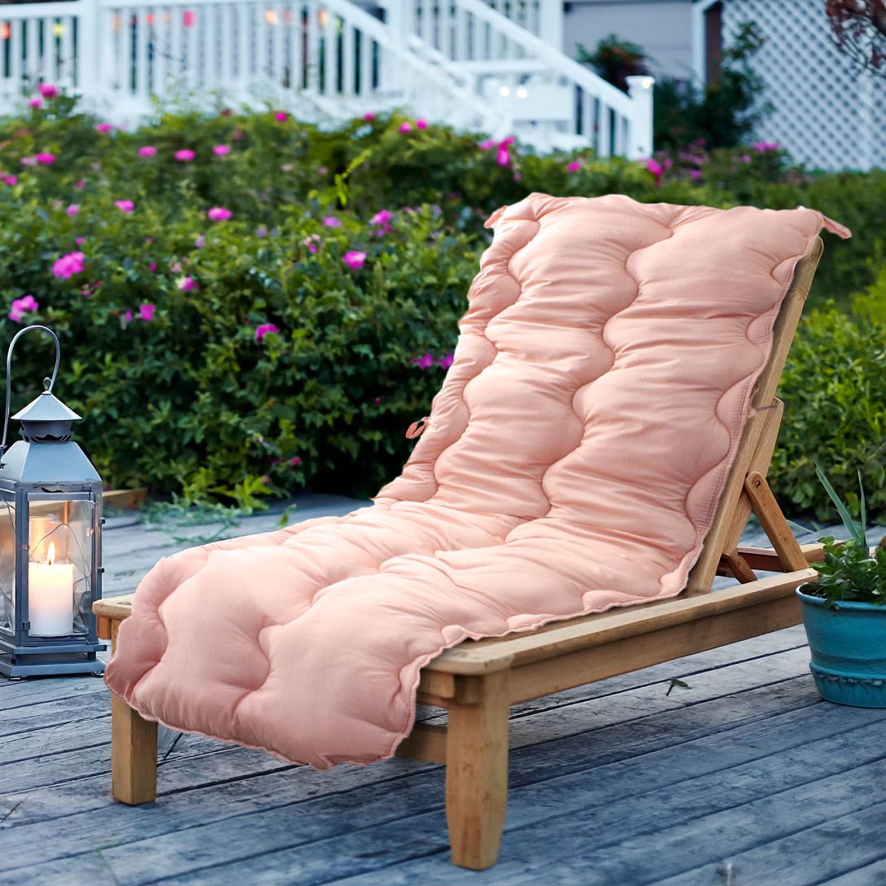 Матрас для шезлонга LITE МІ0024 190х60х10 см Персиковый (162489) - фото 1