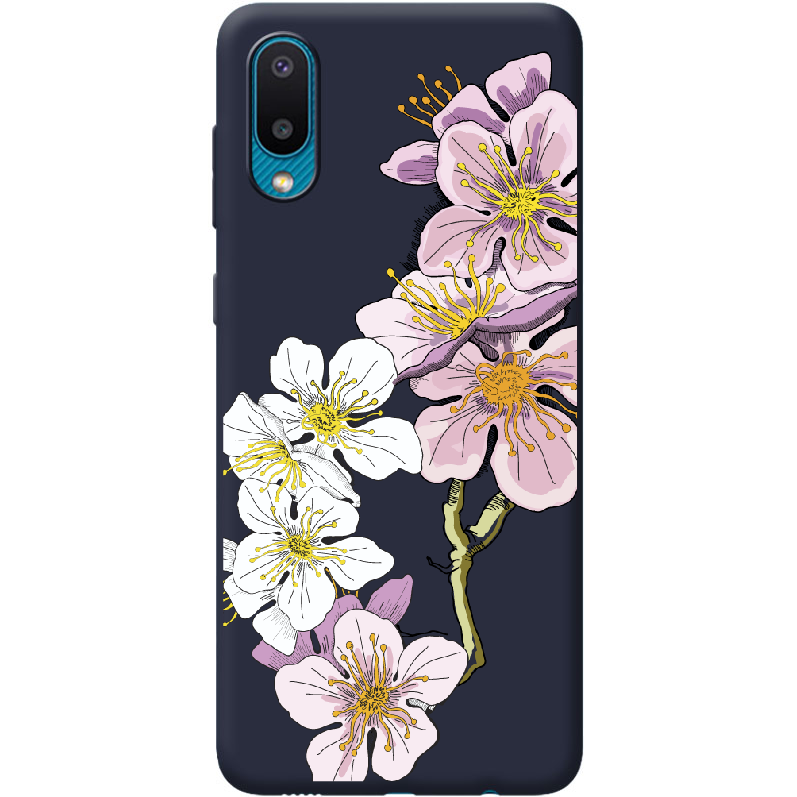 Чохол BoxFace Samsung A022 Galaxy A02 Cherry Blossom Синий силікон (42004-cc4-42498)