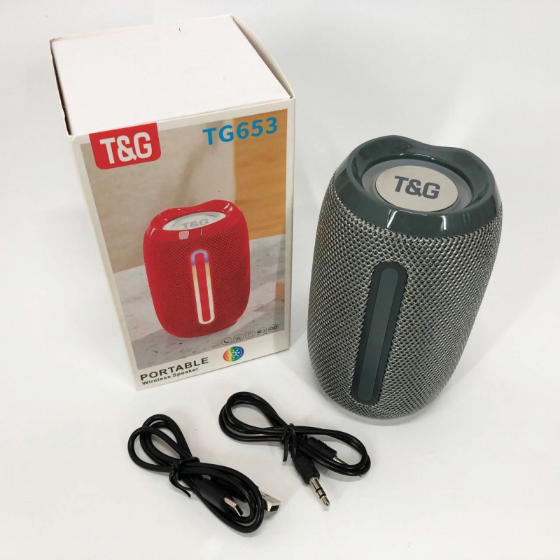 Портативная колонка TG 653 с USB Gray (tf4882) - фото 11