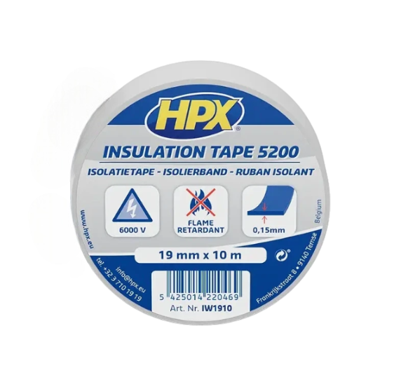 Ізоляційна стрічка ПВХ HPX IW1910 HPX5200 19 ммх10 м (2983440329)