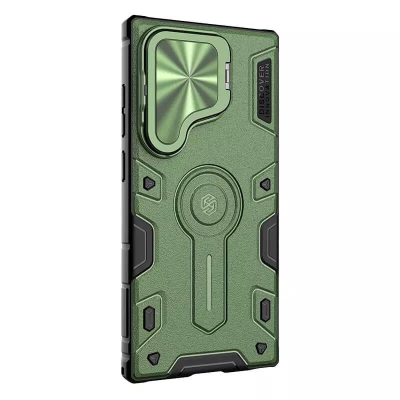 Протиударний TPU+PC чохол Nillkin CamShield Armor Prop для Samsung Galaxy S24 Ultra Dark Green - фото 3