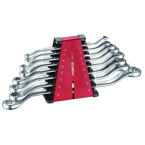 Набір ключів Force накидних відігнуті на 45° 8 пр. 6-22 мм (23066725)
