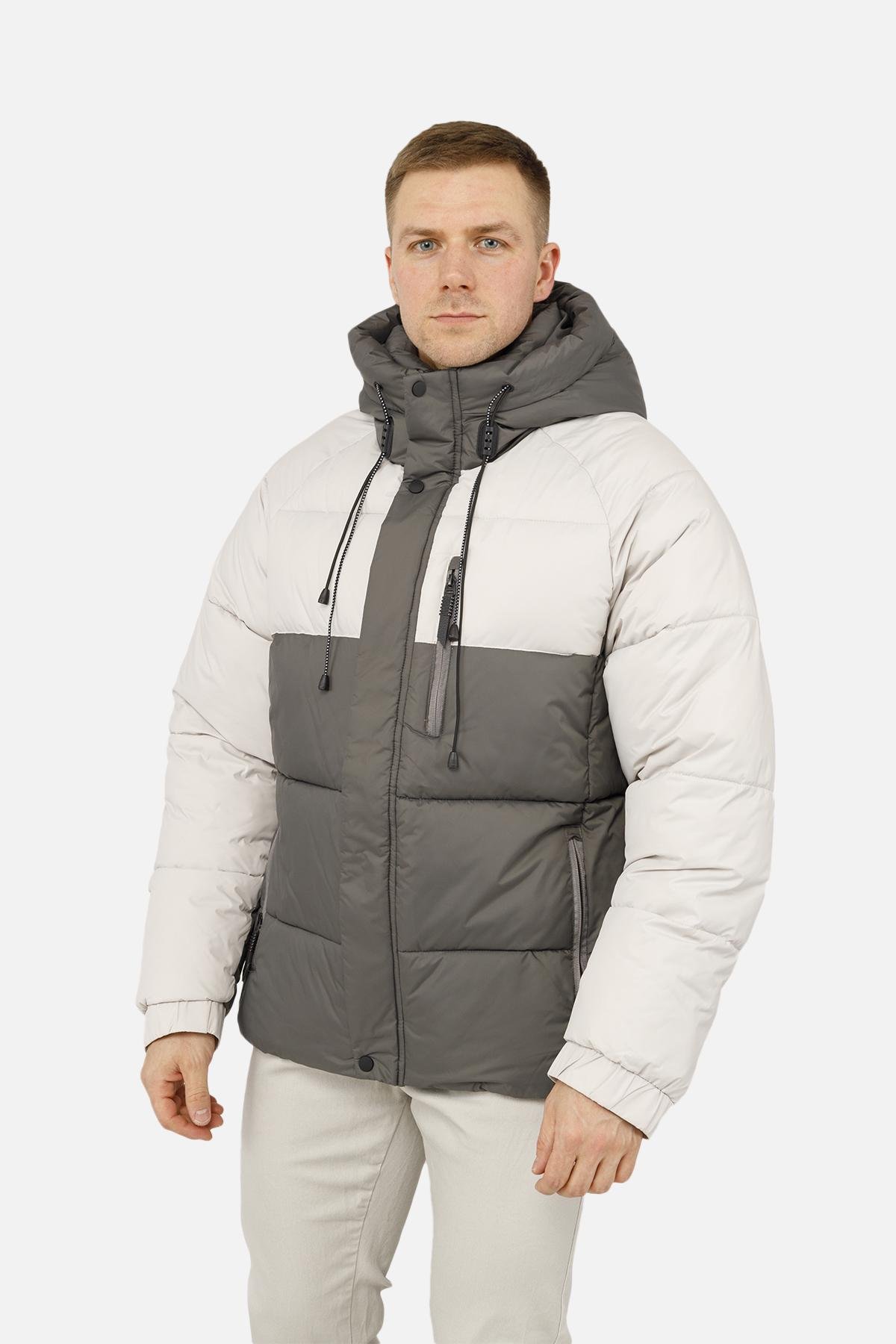 Куртка мужская ЦБ-00254611 р. 52 Серый (28422216) - фото 4 Куртка мужская ЦБ-00254611 р. 52 Серый (28422216) - фото 4