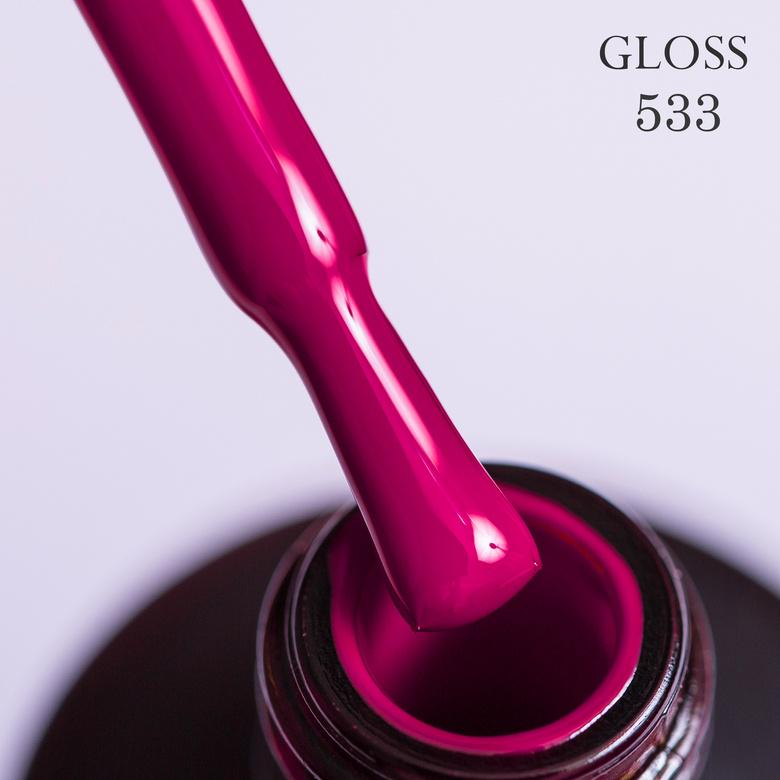 Гель-лак GLOSS 533 11 мл Насыщенная фуксия (87114) Гель-лак GLOSS 533 11 мл Насыщенная фуксия (87114)
