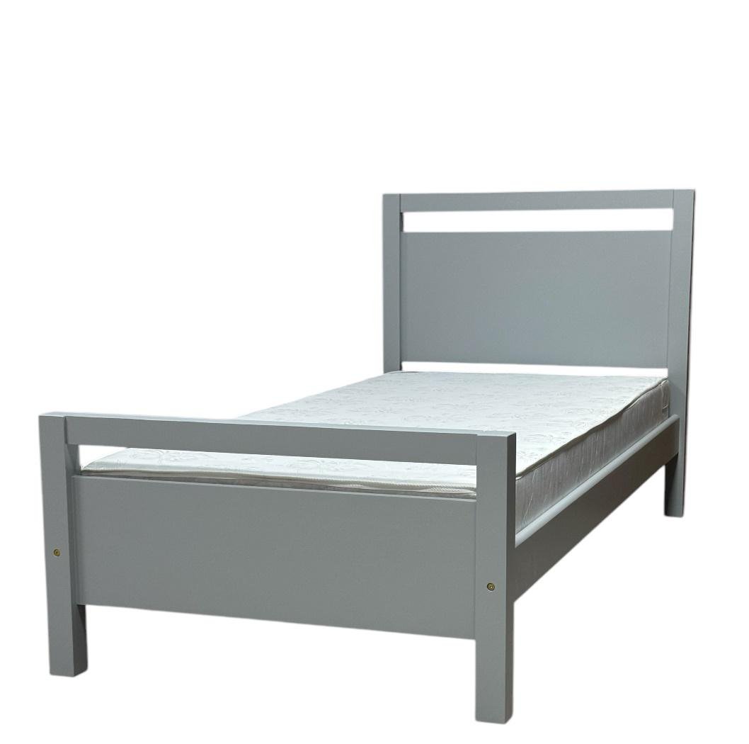 Кровать односпальная деревянная Скиф Л-155 80х190 см Серый (24948863)