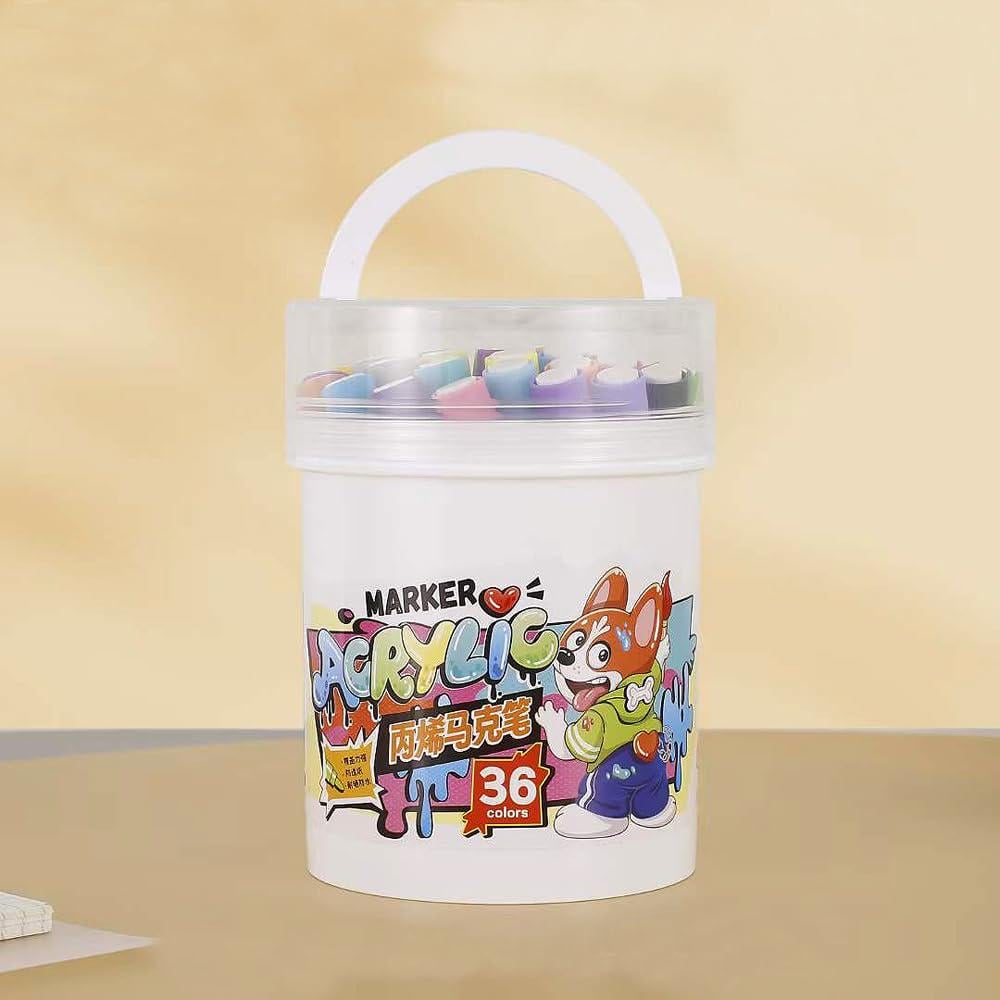 Маркеры акриловые пигментные Water Color Pen в ведре 36 шт. (253) - фото 7 Маркеры акриловые пигментные Water Color Pen в ведре 36 шт. (253) - фото 7