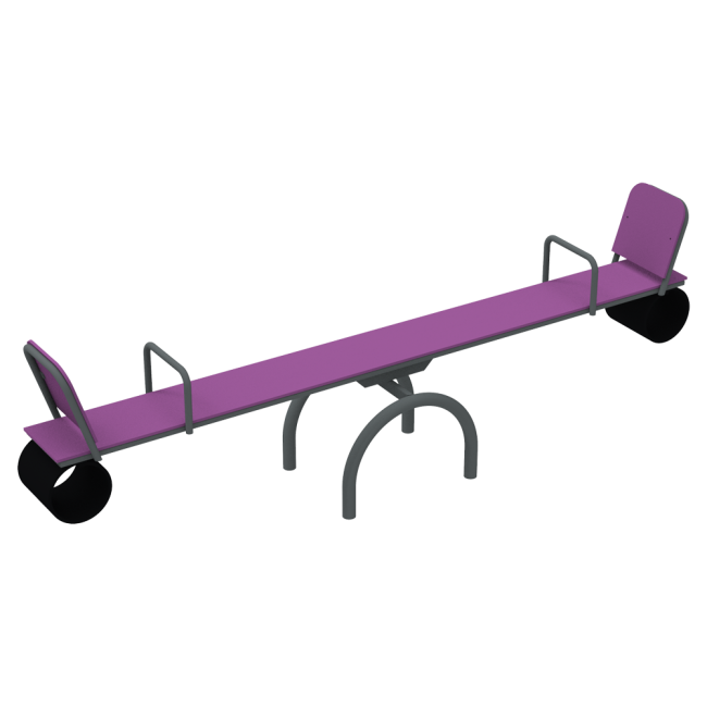 Гойдалка-балансир для дитячого майданчика Kidigo Старт 230х40х90 см Фіолетовий (1127670970)