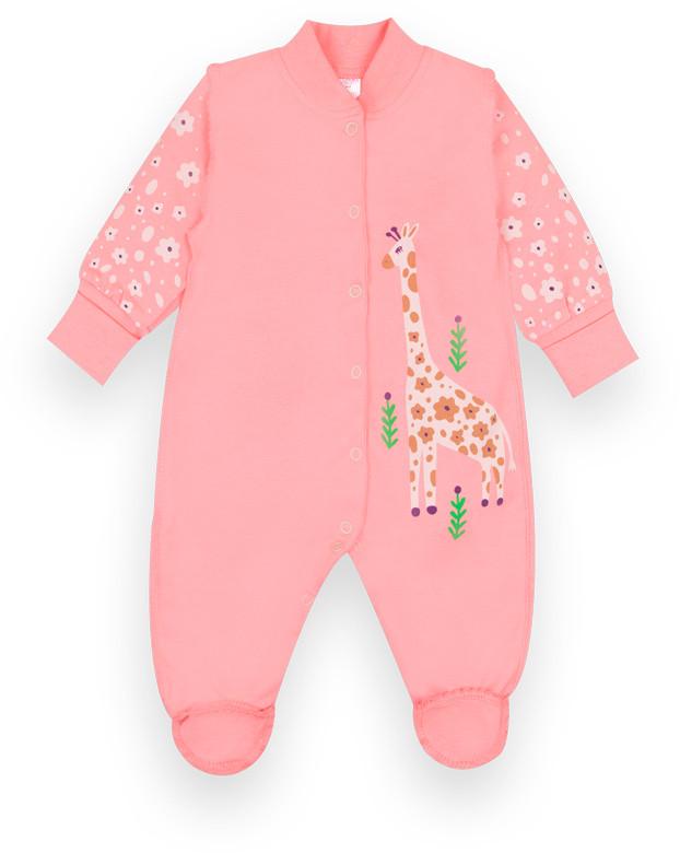 Комбінезон дитячий бавовняний тонкий для дівчинки Gabbi КВ-21-3 Вибражуля 62 см Рожевий (12594)