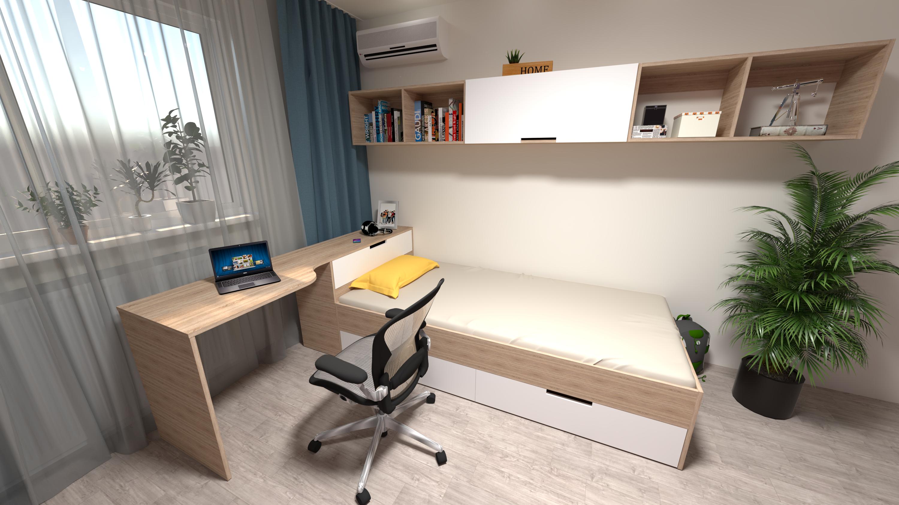 Кровать со столом Fmebel Корнуолл (75834) Кровать со столом Fmebel Корнуолл (75834)