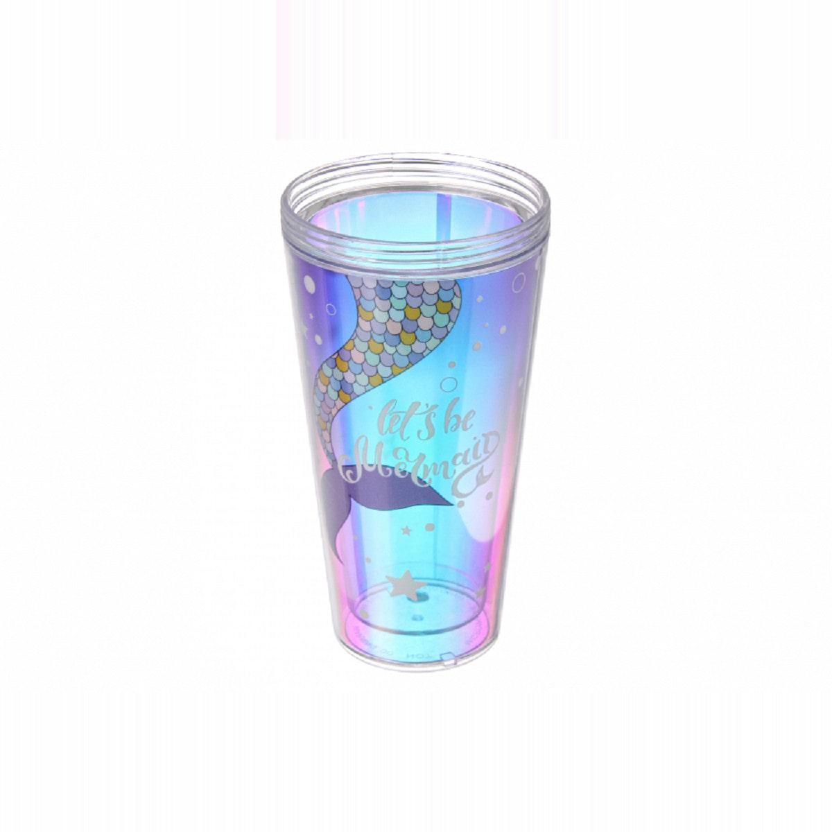 Тамблер-стакан Русалочка с трубочкой 380 мл (69-1141) - фото 2 Тамблер-стакан Русалочка с трубочкой 380 мл (69-1141) - фото 2