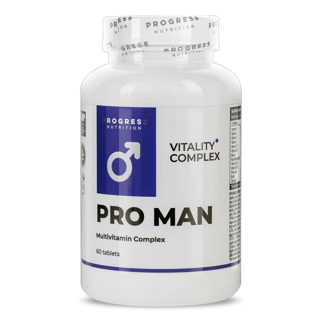 Вітаміни та мінерали для чоловіків Progress Nutrition Pro Man Multivitamin Complex 60 капс. (21838-01)