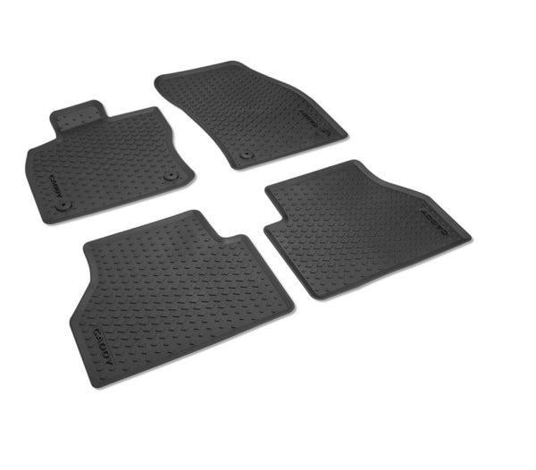 Килимки в салон Volkswagen Caddy 2021- гумові 4 шт. (2K806150082V)