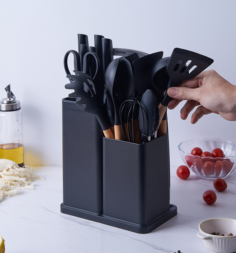 Набір кухонного приладдя 19 предметів Чорний (70472) - фото 2