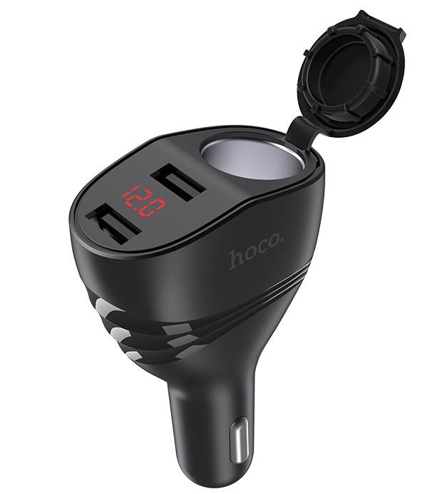 Адаптер автомобільний Hoco Z34 2USB 3,1 A Чорний (1467441450)
