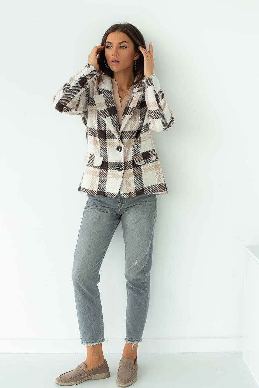 Жакет жіночий To More.e L Темно-коричневий (9528427) - фото 3 Жакет жіночий To More.e L Темно-коричневий (9528427) - фото 3