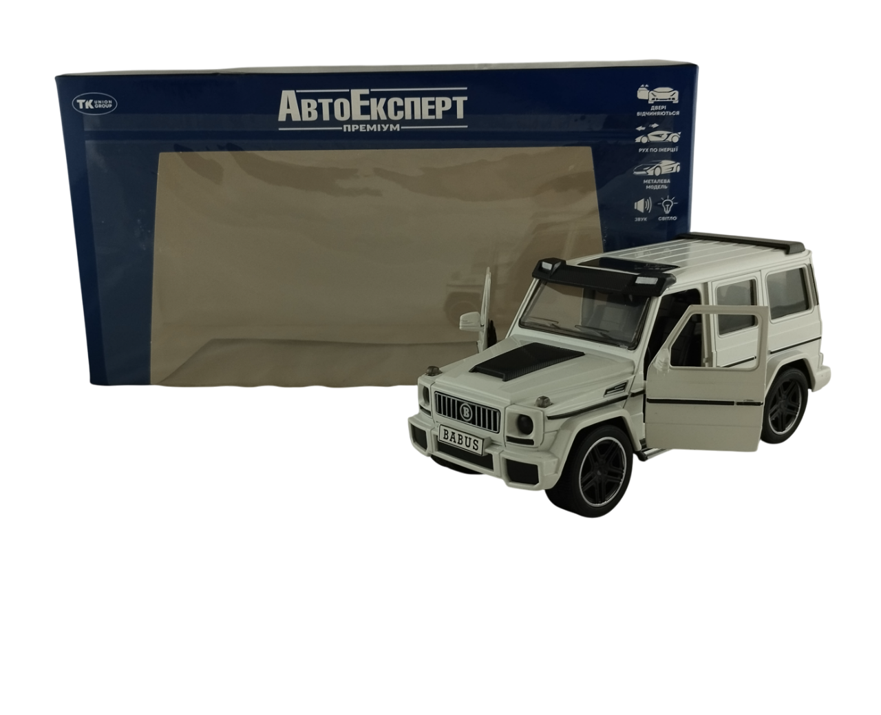 Машинка металлическая Mercedes-Benz Gelendvagen Белый (000007)