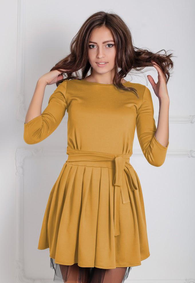 Платье женское Podium Lablis 20483-MUSTARD XS Горчичный