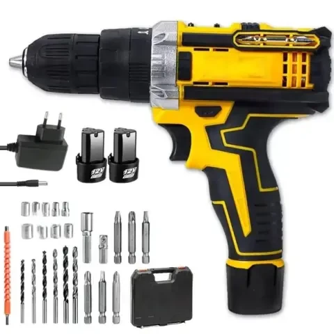 Шуруповерт аккумуляторный 12V 2 Ah с набором инструментов (2666602675)