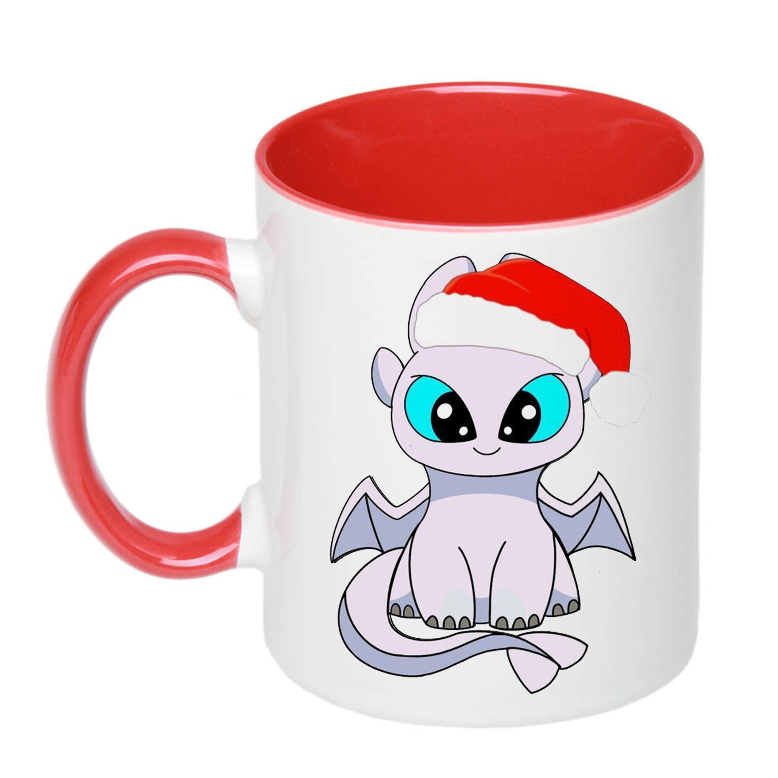 Чашка с принтом Merry Christmas 330 мл Красный (17001)