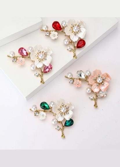 Брошка Квітка сливи Червоний (8494674) - фото 2