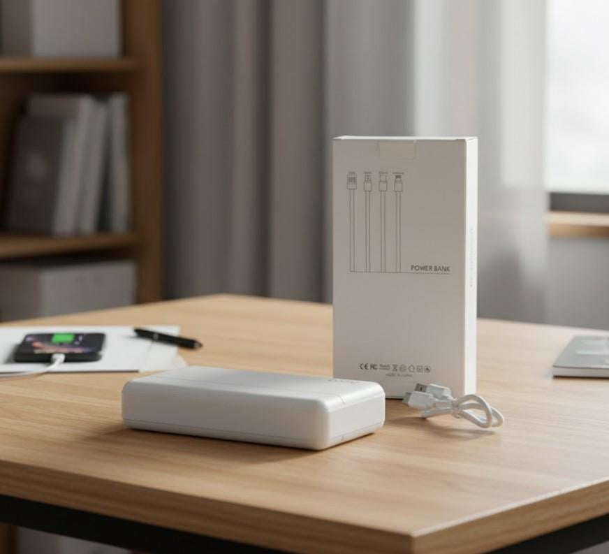 Повербанк Hoco 20000 mAh з двома USB-виходами Білий (2104618823) - фото 8 Повербанк Hoco 20000 mAh з двома USB-виходами Білий (2104618823) - фото 8