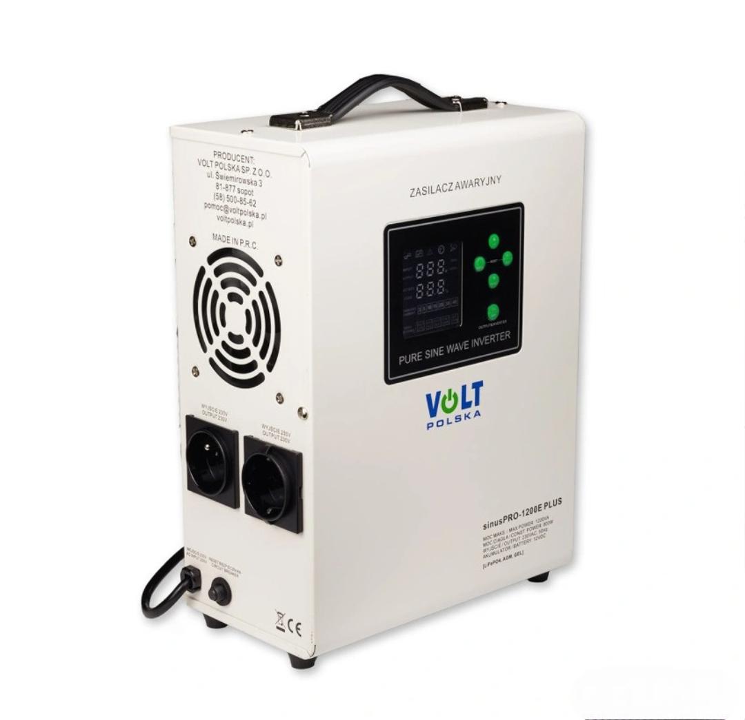 Інвертор Volt Polska SINUS PRO 1200 E PLUS 12/230V 800/1200 W - фото 2
