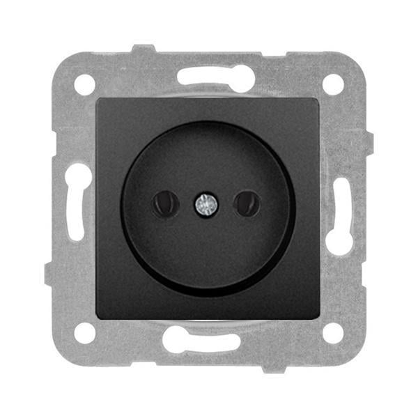 Розетка одинарна Viko Linnera Life без рамки Чорна ніч (90454007) Розетка одинарна Viko Linnera Life без рамки Чорна ніч (90454007)