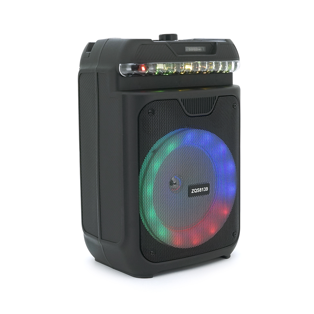 Колонка акустическая с подсветкой ZQS8139 15W с аккумулятором и питанием USB (YUT_V10772)
